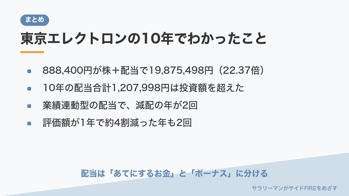 東京エレクトロンの10年でわかったこと